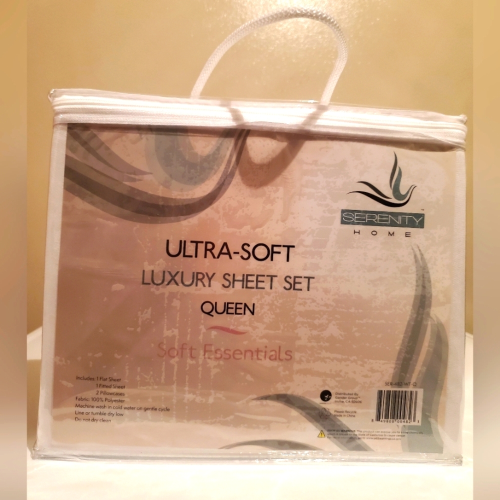 Queen White Sheet Set (NWB)